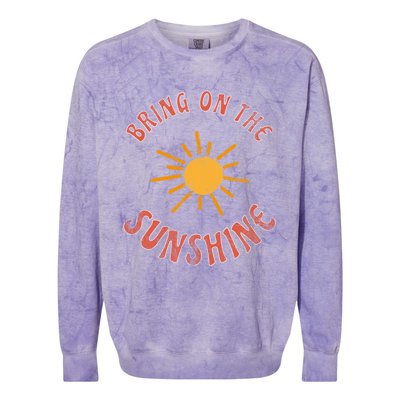 Bring On The Sunshine Vacay Mode Beach Vacation Cute Gift Colorblast Crewneck Sweatshirt