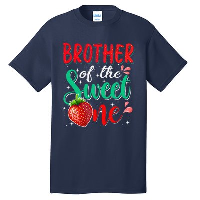 Brother Of The Sweet One Strawberry 1st Birthday Family Tall T-Shirt