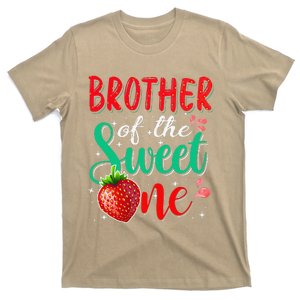 Brother Of The Sweet One Strawberry 1st Birthday Family T-Shirt