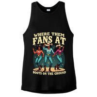 boots on the ground where them fans at Ladies PosiCharge Tri-Blend Wicking Tank