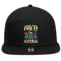 boots on the ground where them fans at 7 Panel Mesh Trucker Snapback Hat