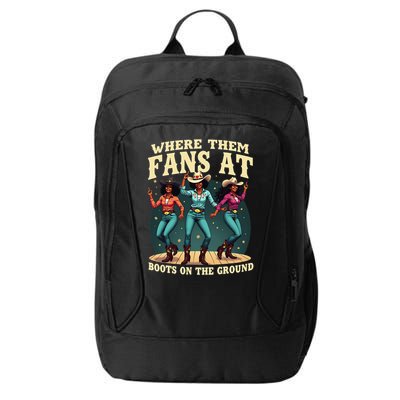 boots on the ground where them fans at City Backpack