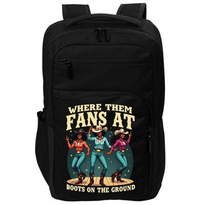 boots on the ground where them fans at Impact Tech Backpack