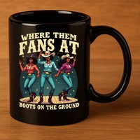 boots on the ground where them fans at 11oz C Handle Ceramic Mug