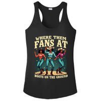 boots on the ground where them fans at Ladies PosiCharge Competitor Racerback Tank