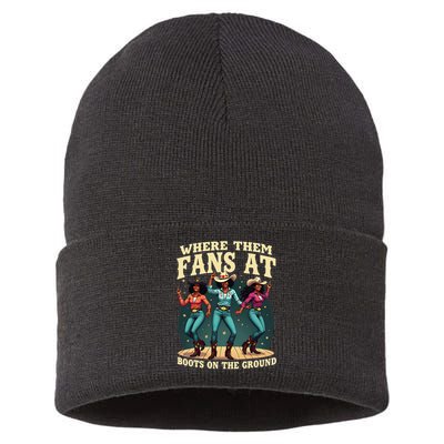boots on the ground where them fans at Sustainable Knit Beanie