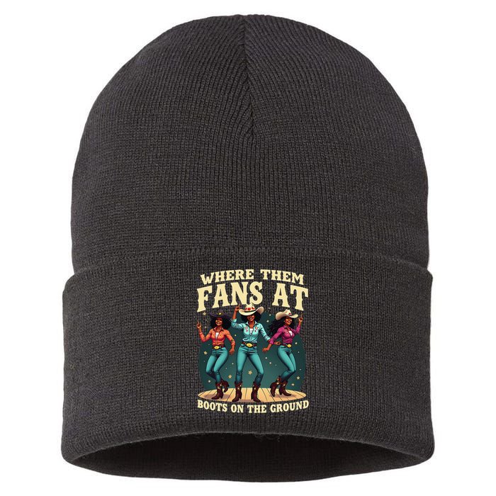 boots on the ground where them fans at Sustainable Knit Beanie