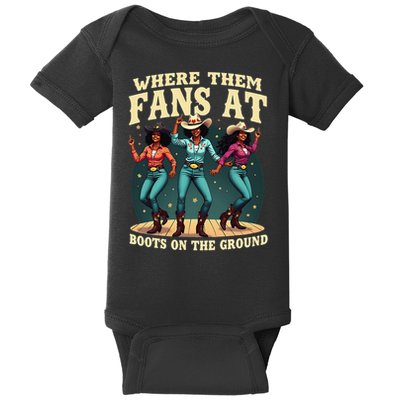 boots on the ground where them fans at Baby Bodysuit
