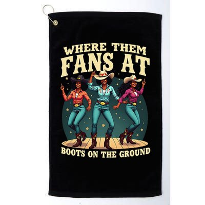boots on the ground where them fans at Golf Towel