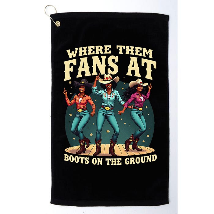 boots on the ground where them fans at Golf Towel