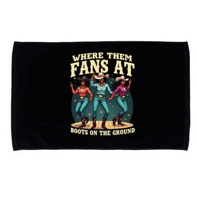 boots on the ground where them fans at Microfiber Hand Towel