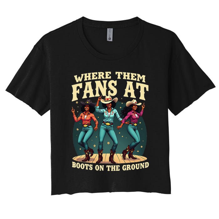boots on the ground where them fans at Crop Top