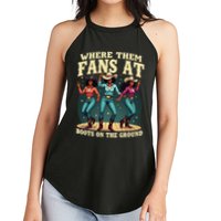 boots on the ground where them fans at Women's Perfect Tri Rocker Tank