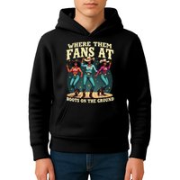 boots on the ground where them fans at Kids Hoodie