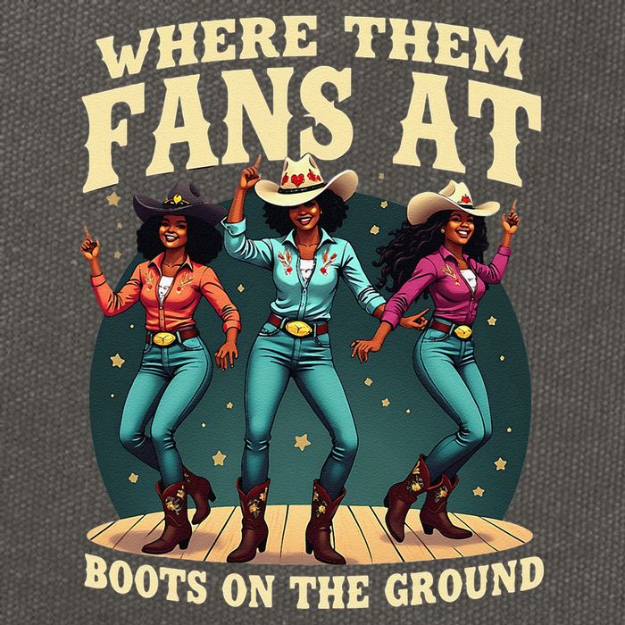 boots on the ground where them fans at Cotton Canvas Backpack