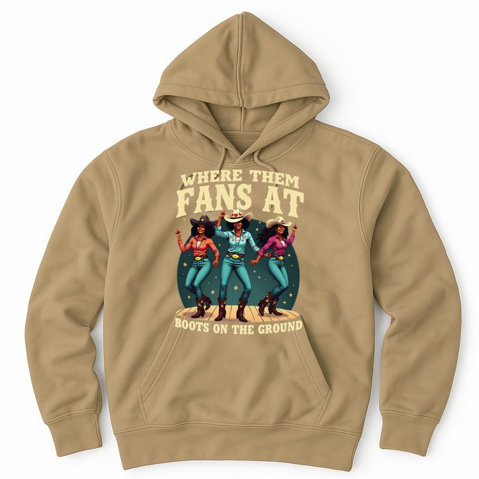 boots on the ground where them fans at Hoodie