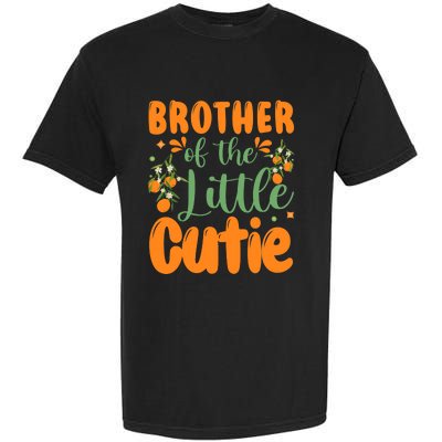 Brother Of The Little Cutie 1st Birthday Family Matching Garment-Dyed Heavyweight T-Shirt