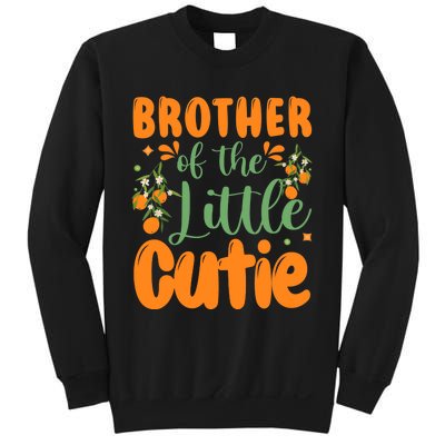 Brother Of The Little Cutie 1st Birthday Family Matching Sweatshirt