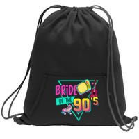 Bride Of The 90s Retro 90s Bride Bachelorette Sweatshirt Cinch Pack Bag