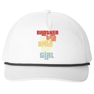 Brother Of The Birthday Girl Snapback Five-Panel Rope Hat