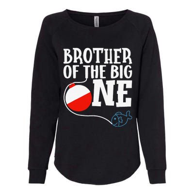 Brother Of The Big One Fishing Boy First Birthday Ofishally Womens California Wash Sweatshirt