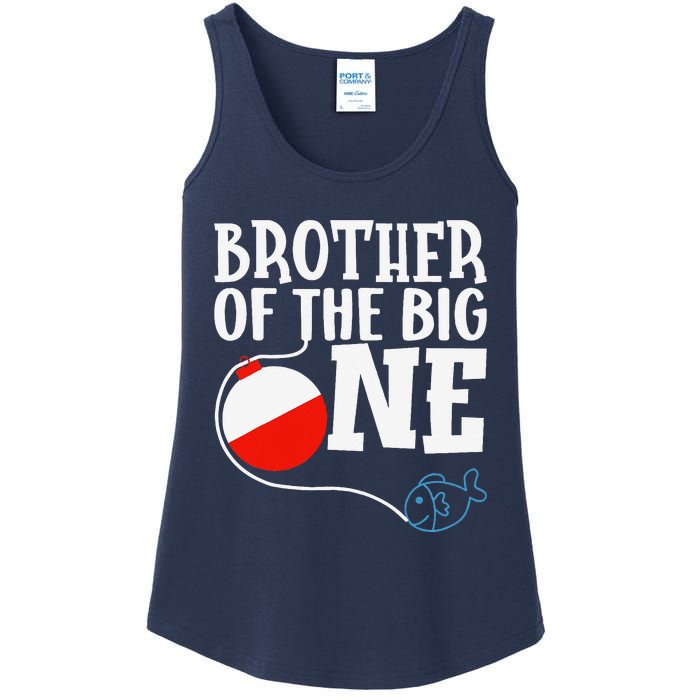 Brother Of The Big One Fishing Boy First Birthday Ofishally Ladies Essential Tank