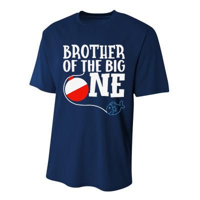 Brother Of The Big One Fishing Boy First Birthday Ofishally Performance Sprint T-Shirt