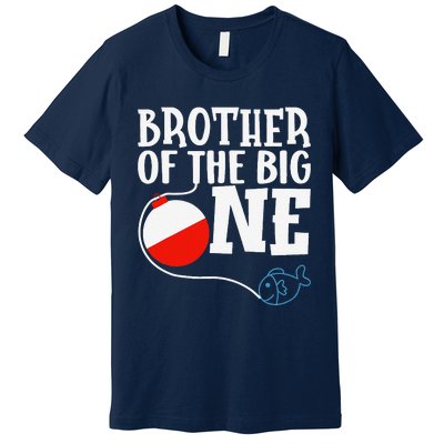 Brother Of The Big One Fishing Boy First Birthday Ofishally Premium T-Shirt