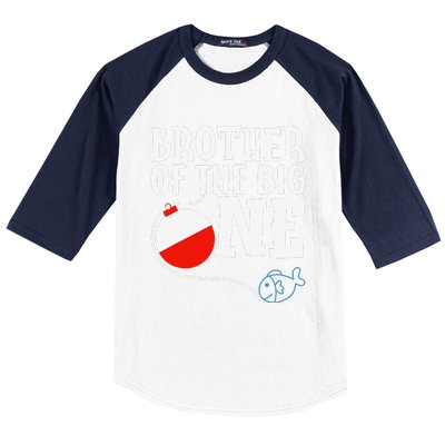 Brother Of The Big One Fishing Boy First Birthday Ofishally Baseball Sleeve Shirt