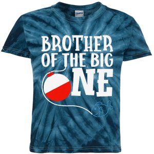 Brother Of The Big One Fishing Boy First Birthday Ofishally Kids Tie-Dye T-Shirt