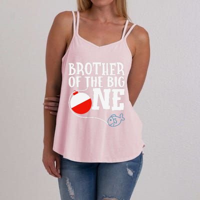 Brother Of The Big One Fishing Boy First Birthday Ofishally Women's Strappy Tank