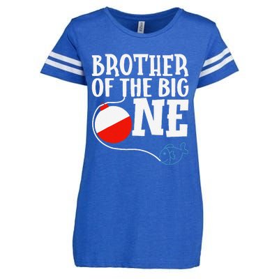 Brother Of The Big One Fishing Boy First Birthday Ofishally Enza Ladies Jersey Football T-Shirt