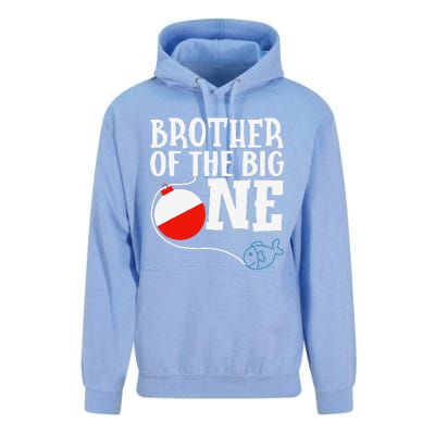 Brother Of The Big One Fishing Boy First Birthday Ofishally Unisex Surf Hoodie