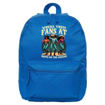 boots on the ground where them fans at 16 in Basic Backpack