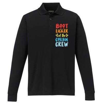 Bootlicker Of The Cousin Crew Gift Performance Long Sleeve Polo