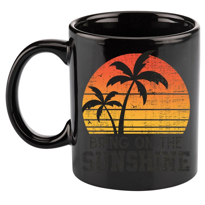 Bring On The Sunshine Summertime Summer Season Summer Vibes Gift 11oz C Handle Ceramic Mug