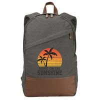 Bring On The Sunshine Summertime Summer Season Summer Vibes Gift Cotton Canvas Backpack