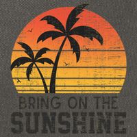 Bring On The Sunshine Summertime Summer Season Summer Vibes Gift Cotton Canvas Backpack