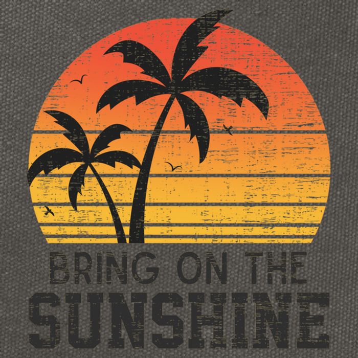 Bring On The Sunshine Summertime Summer Season Summer Vibes Gift Cotton Canvas Backpack