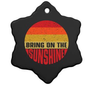 Bring On The Sunshine Gift Ceramic Star Ornament