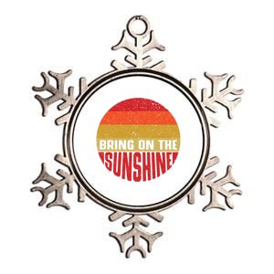 Bring On The Sunshine Gift Metallic Star Ornament