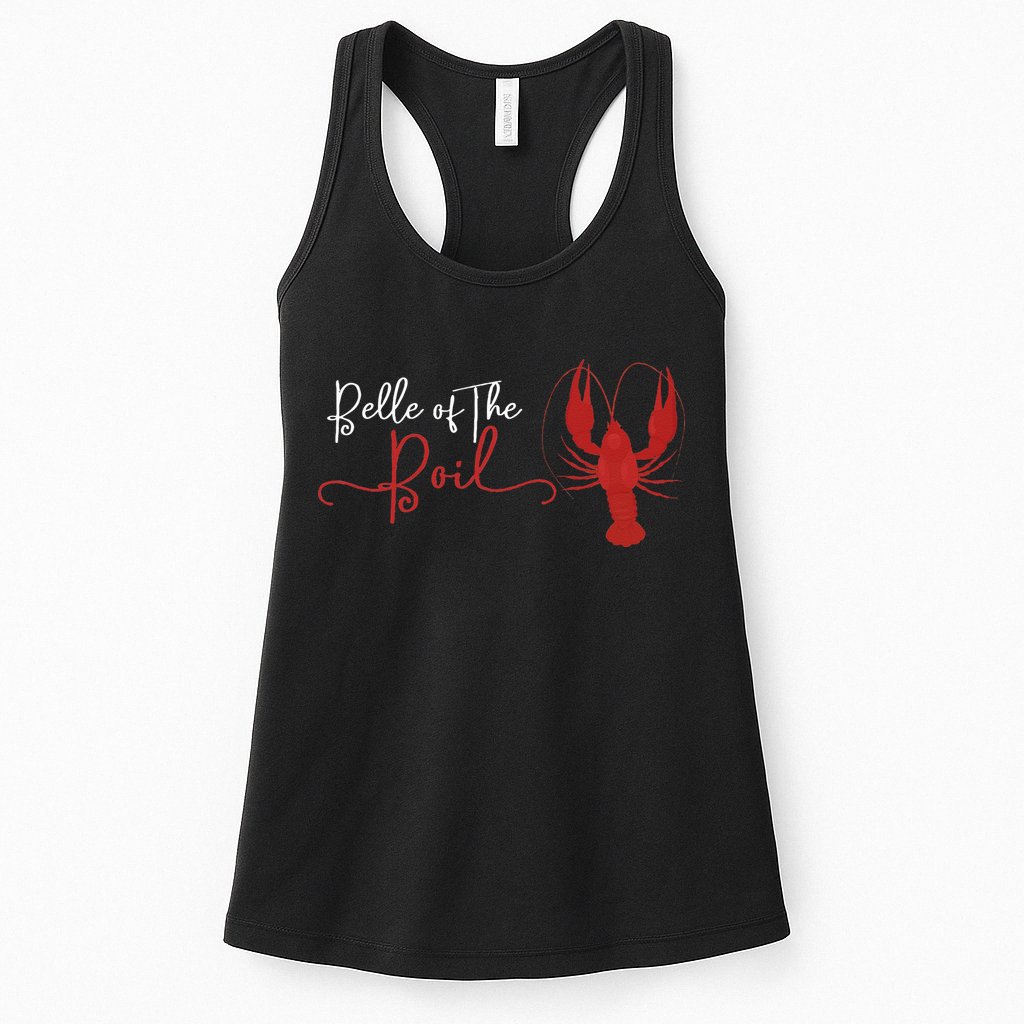 Belle Of The Boil Seafood Boil Party Crawfish Lobster Womens Tank Top