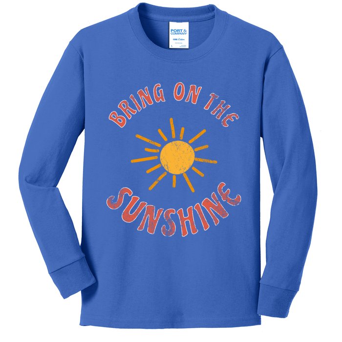 Bring On The Sunshine Vacay Mode Beach Vacation Cute Gift Kids Long Sleeve Shirt