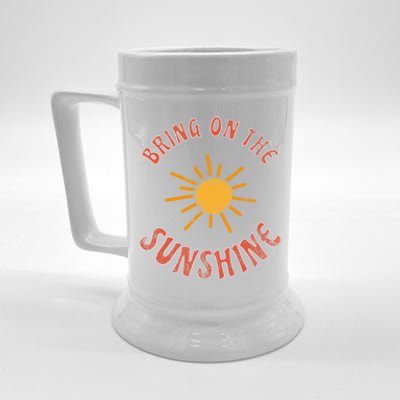 Bring On The Sunshine Vacay Mode Beach Vacation Cute Gift Beer Stein