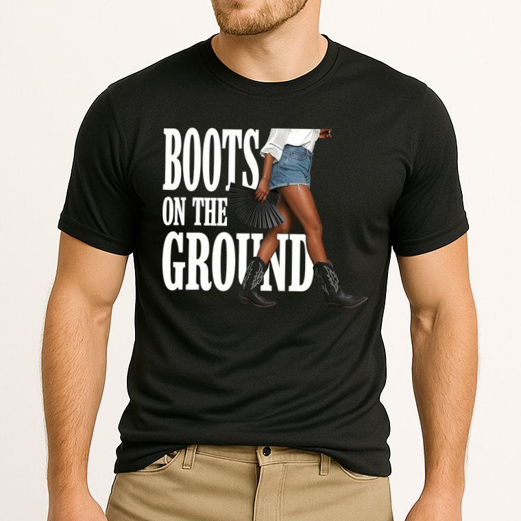 Boots On The Ground  Cowgirl Melanin  Cooling Performance Crew T-Shirt