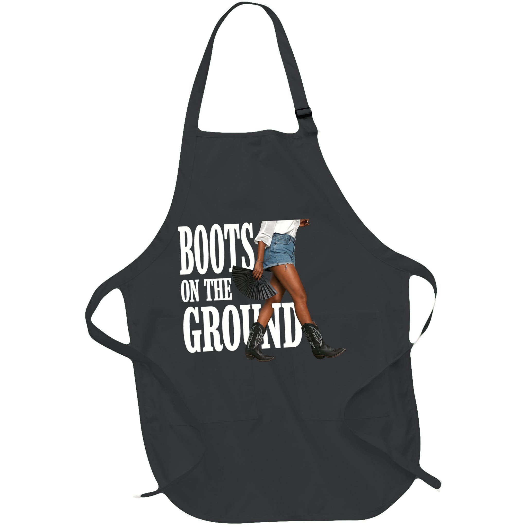 Boots On The Ground  Cowgirl Melanin  Apron