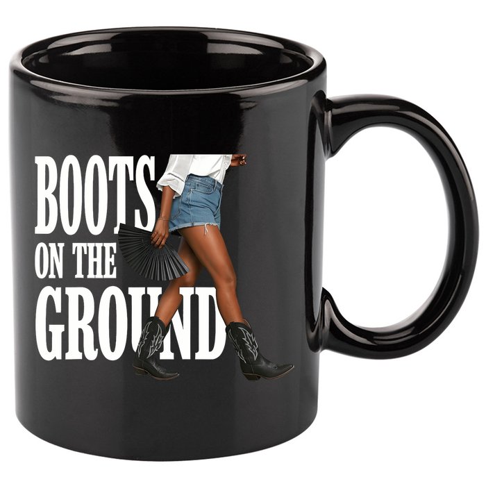 Boots On The Ground  Cowgirl Melanin  11oz C Handle Ceramic Mug