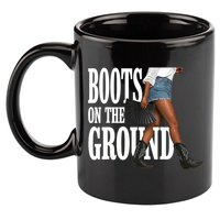 Boots On The Ground  Cowgirl Melanin  11oz C Handle Ceramic Mug
