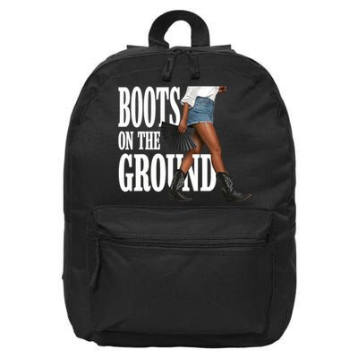 Boots On The Ground  Cowgirl Melanin  16 in Basic Backpack