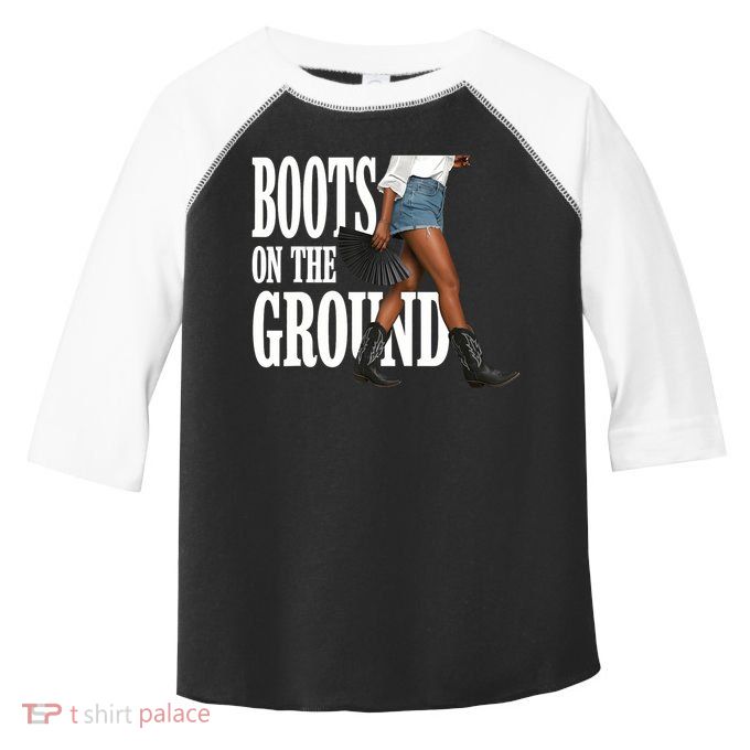 Boots On The Ground  Cowgirl Melanin  Toddler Fine Jersey T-Shirt